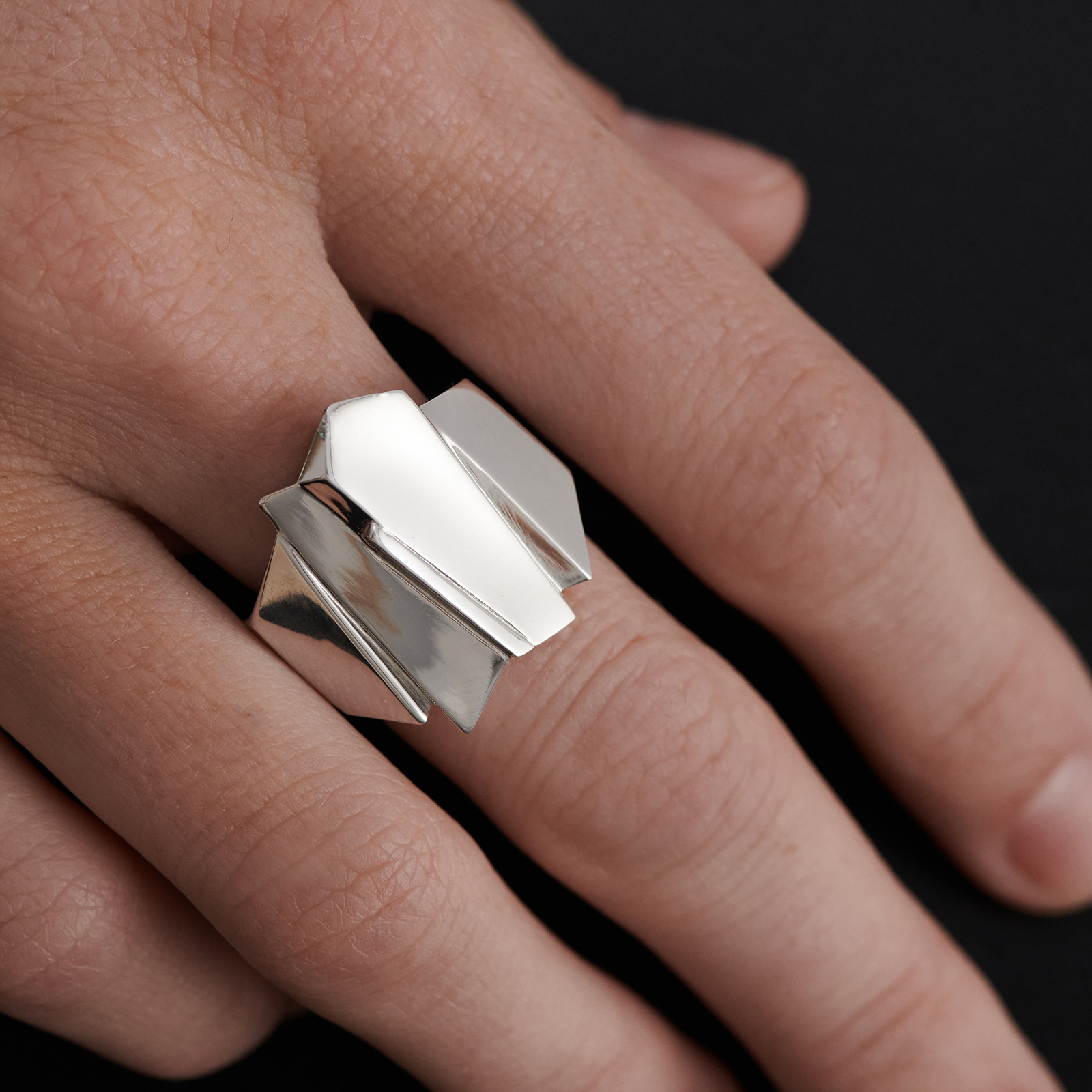 Широкие кольца Shard фото