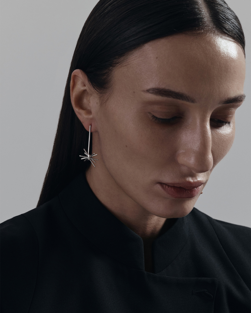 Моносерьги Single earring Five of wands фото