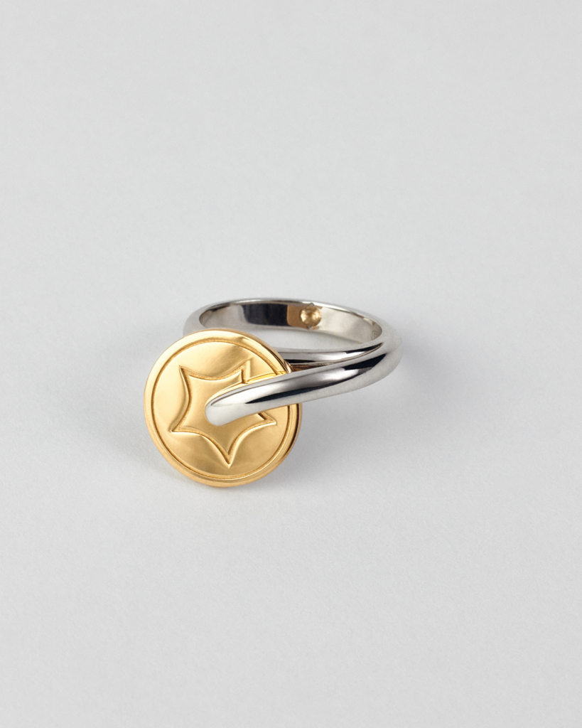 Tarot Ring Ace of Pentacles фото