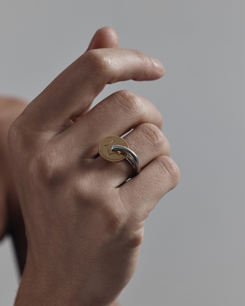 Tarot Ring Ace of Pentacles фото