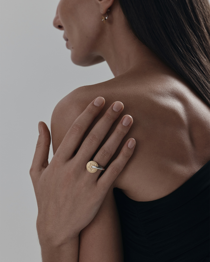 Tarot Ring Ace of Pentacles фото